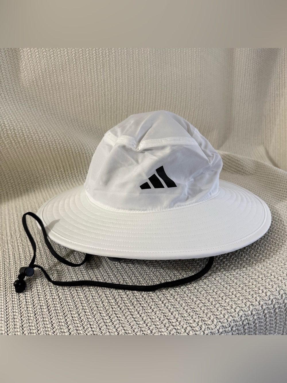 Adidas Golf Wide Brim Sun Hat White L/XL UPF Bucket Boonie Hat NWOT